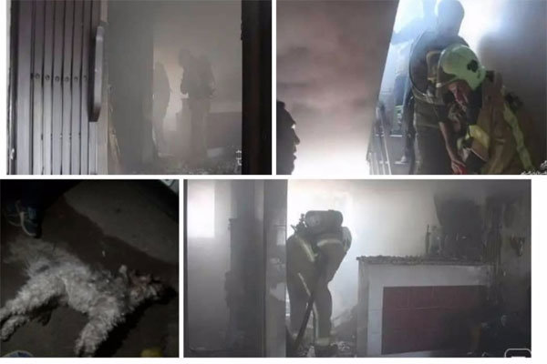 آتش سوزی یک واحد مسکونی در شهر گلستان