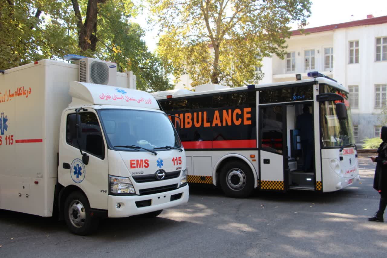 بهره برداری از اتوبوس آمبولانس در شمال تهران