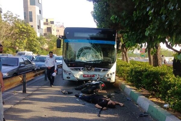 افزایش تصادفات در خطوط BRT تهران