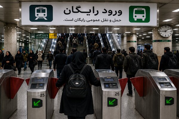خدمات رایگان مترو و اتوبوس در تهران