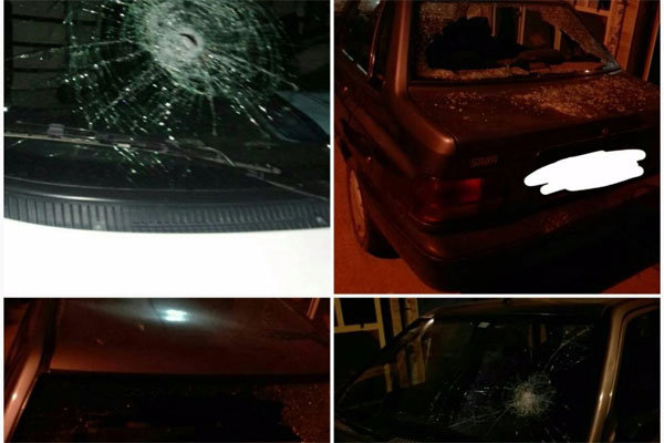 آسیب ارازل و اوباش به خودروها در ورامین