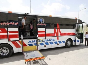 آغازبکار اتوبوس آمبولانس اورژانس در تهران