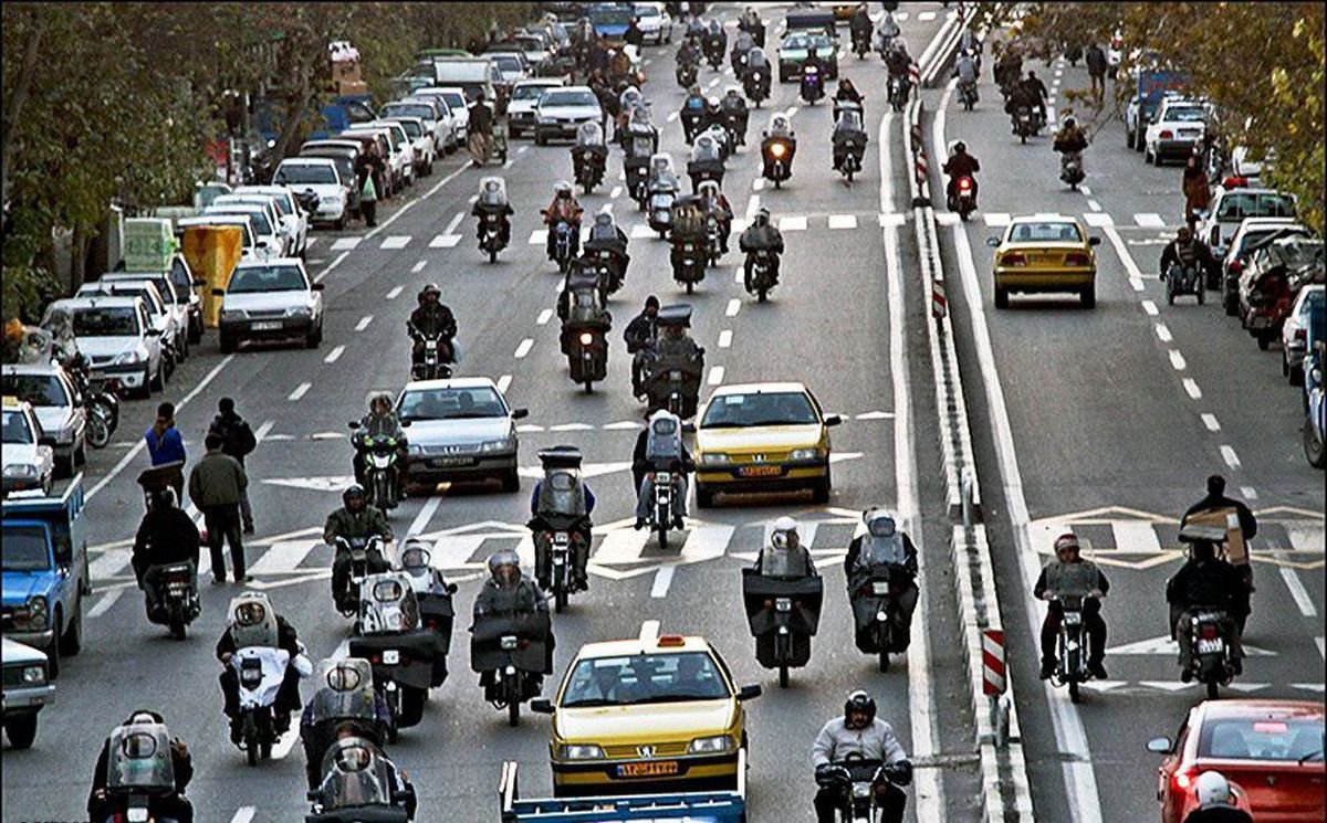 تهران در انتظار خط ویژه موتورسیکلت