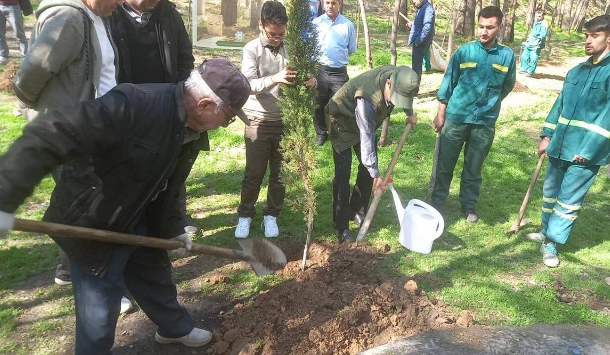 کاشت هزاران اصله نهال در بوستان های تهران